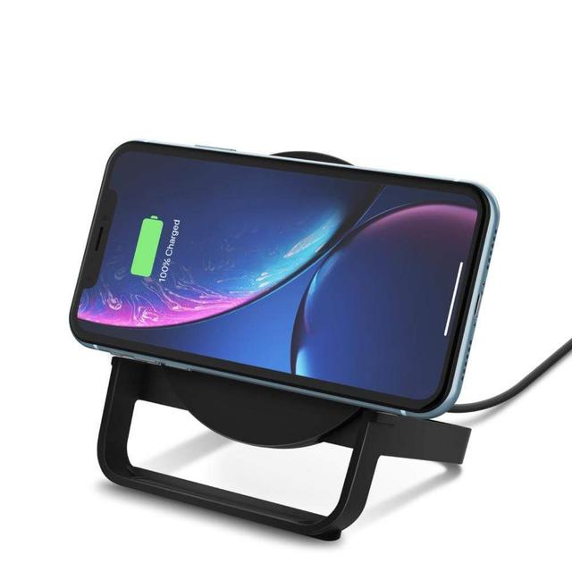belkin boost up wireless charging stand 10w fast qi certified for iphone 11 11pro 11 pro max xs max xr xs x 8 plus 8 samsung galaxy note 10 10 huawei other qi enabled devices black - SW1hZ2U6NTU5MjY=