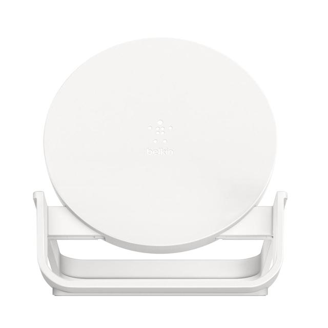 belkin boost up wireless charging stand 10w fast qi certified for iphone 11 11pro 11 pro max xs max xr xs x 8 plus 8 samsung galaxy note 10 10 huawei other qi enabled devices white - SW1hZ2U6NTU5MzE=