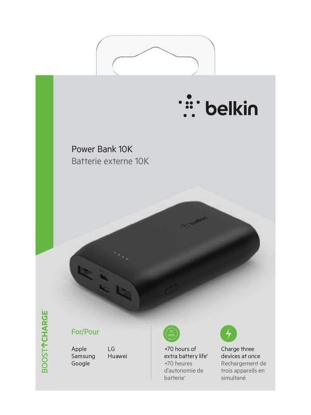 بور بانك Belkin - Powerbank 10K - Fast Charge 15W - أسود - SW1hZ2U6NTU5Mzk=