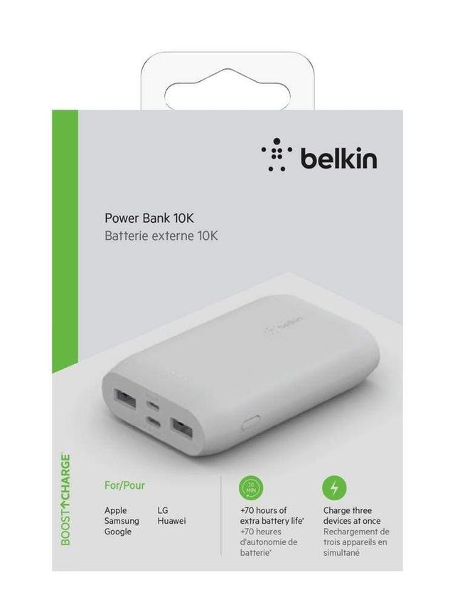 بور بانك Belkin - Powerbank 10K - Fast Charge 15W - أبيض - SW1hZ2U6NTU5NDM=