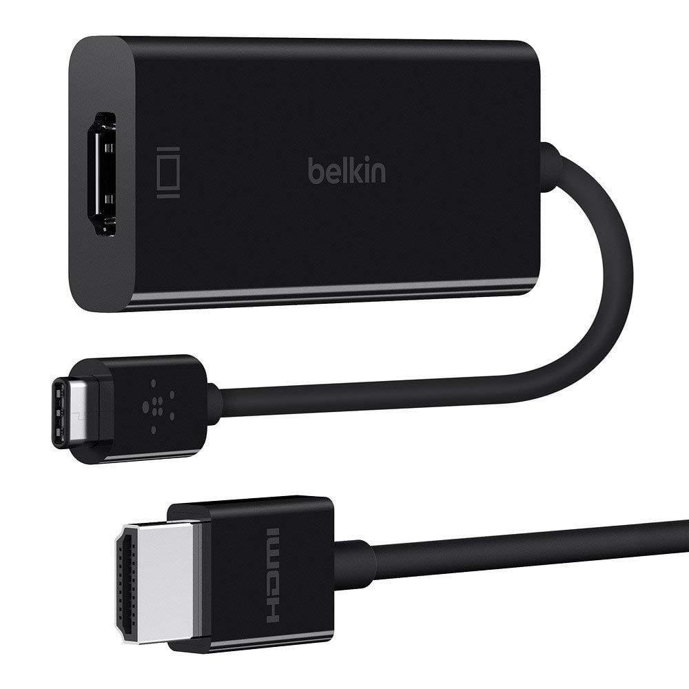 محول يو اس بي 2 متر Belkin USB-C To HDMI Adaptor & Cable Bundle