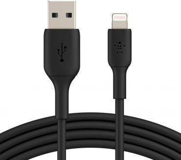 كابل Belkin - Boost Charge USB-A to Lightning Braided Cable 1Meter - أسود