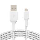 belkin boost charge usb a to lightning braided cable 3meter white - SW1hZ2U6NTU3NTc=