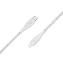 belkin boost up charge usb c cable with lightning connector strap made with duratek 1 2 m white - SW1hZ2U6NTU4MTA=