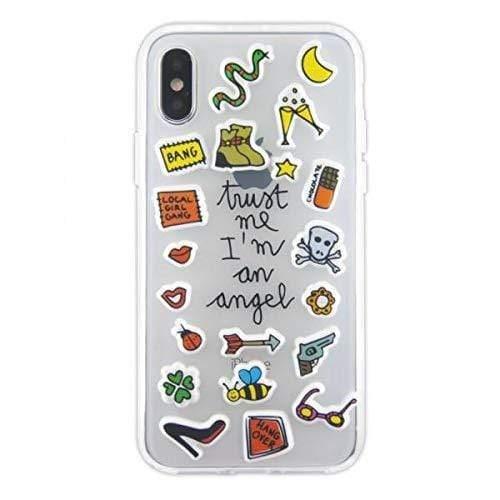 كفر موبايل لهاتف (iPhone XS/X) Benjamins - iPhone X/XS Puffy Stickers on Case - Angel by Silvia Tossi - cG9zdDo1NTk5MQ==