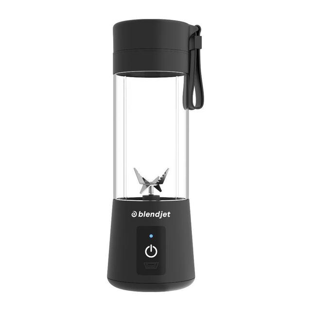 blendjet v1 portable blender worlds most powerful compact 12oz blender 22 000 rpm 6 stainless steel blades ice crasher usb charging self cleaning built in safety feature bpa free black - SW1hZ2U6Njg4NTQ=