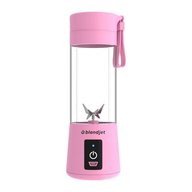 blendjet v1 portable blender worlds most powerful compact 12oz blender 22 000 rpm 6 stainless steel blades ice crasher usb charging self cleaning built in safety feature bpa free pink - SW1hZ2U6Njg4OTQ=