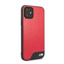 bmw hard case smooth pu leather for iphone 11 red - SW1hZ2U6NDYyMDY=
