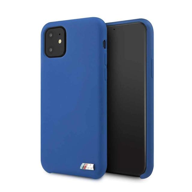 bmw m hard case silicone for iphone 11 navy - SW1hZ2U6NDYxNjg=