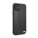 bmw pu leather carbon strip hard case for iphone 11 black - SW1hZ2U6NDYxNTQ=