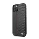 bmw pu leather carbon strip hard case for iphone 11 pro black - SW1hZ2U6NDYxMzM=