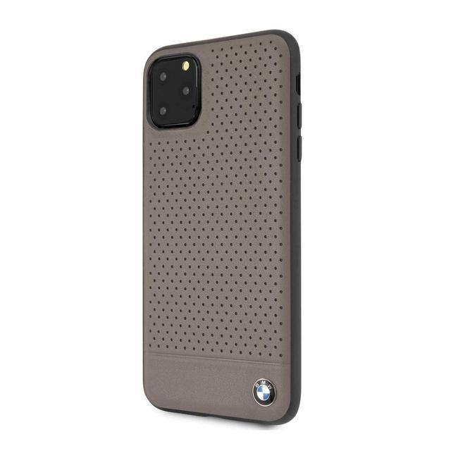 bmw perforated leather hardcase for iphone 11 pro max brown - SW1hZ2U6NDE2NzQ=