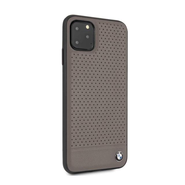 bmw perforated leather hardcase for iphone 11 pro max brown - SW1hZ2U6NDE2NzU=