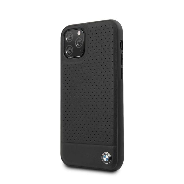 bmw perforated leather hard case for iphone 11 pro black - SW1hZ2U6NDE2NTg=