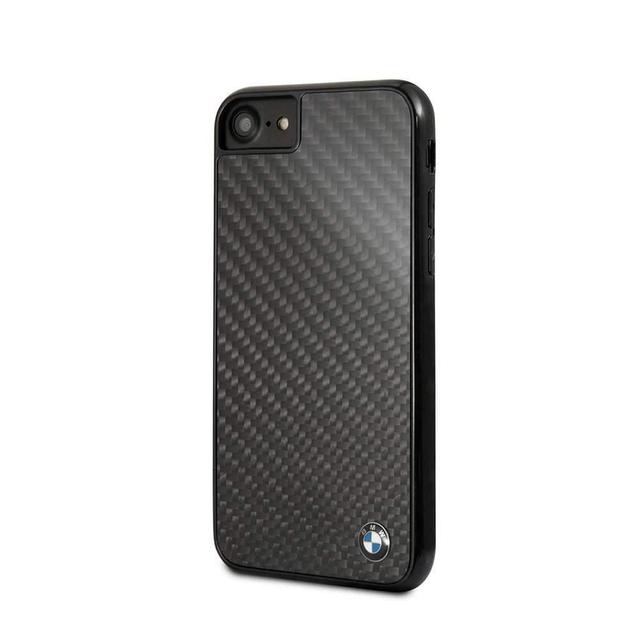 bmw real carbon fiber signature hard case for iphone se 2 black - SW1hZ2U6NTA1MjY=