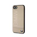 bmw genuine leather hard case with imprint logo for iphone se 2 taupe - SW1hZ2U6NTA1MzQ=