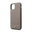 bmw hard case leather lines for iphone 11 brown - SW1hZ2U6NTA5MDM=