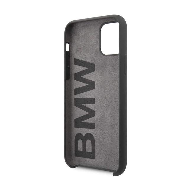 bmw metal logo silicone hard case for apple iphone 11 space gray - SW1hZ2U6NTA5MjI=