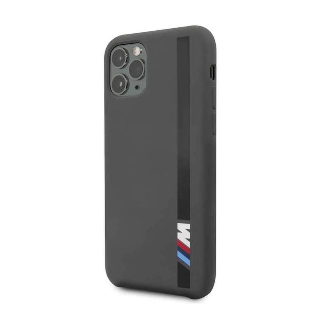bmw tone on tone stripe silicone hard case for iphone 11 pro max dark gray - SW1hZ2U6NTA5MjU=