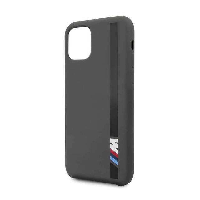 bmw tone on tone stripe silicone hard case for iphone 11 pro max dark gray - SW1hZ2U6NTA5MjY=