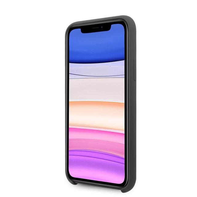 bmw tone on tone stripe silicone hard case for iphone 11 pro dark gray - SW1hZ2U6NTA5MzE=