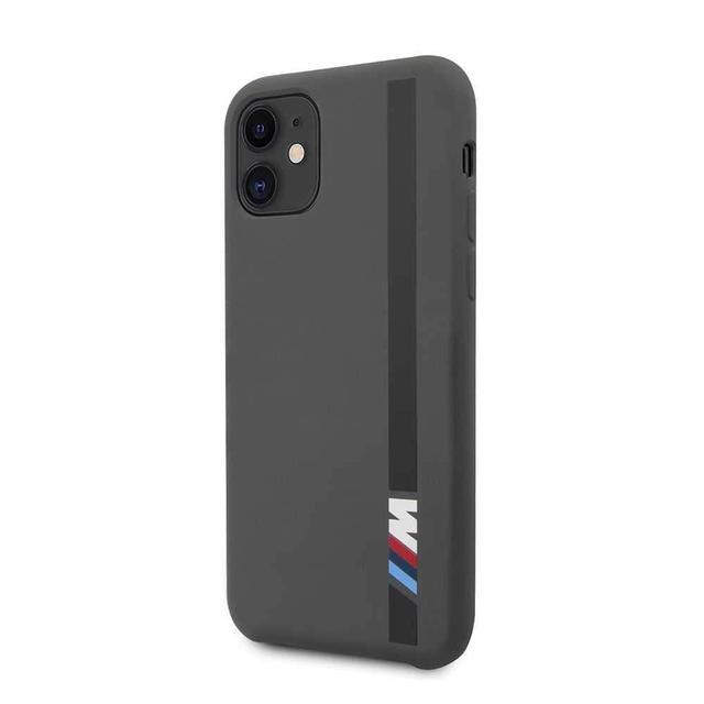 bmw tone on tone stripe silicone hard case for iphone 11 dark gray - SW1hZ2U6NTA5MzY=