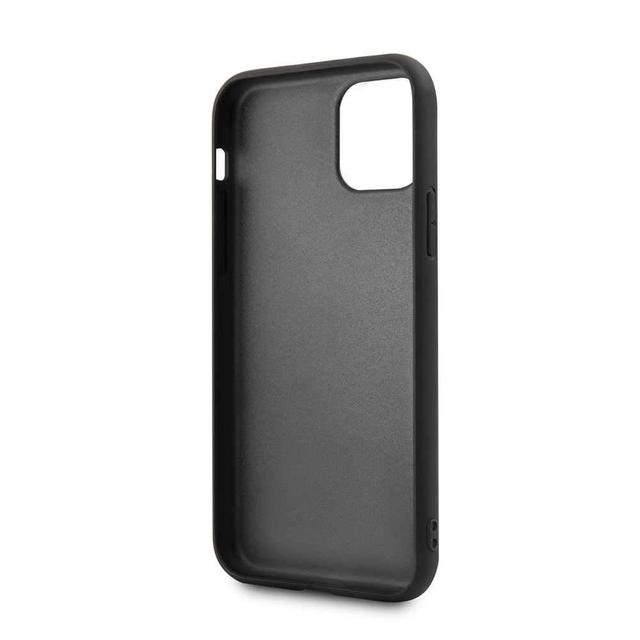 bmw pu leather carbon strip hard case for iphone 11 red - SW1hZ2U6NTA5NDM=