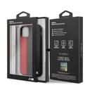 bmw pu leather carbon strip hard case for iphone 11 red - SW1hZ2U6NTA5NDQ=