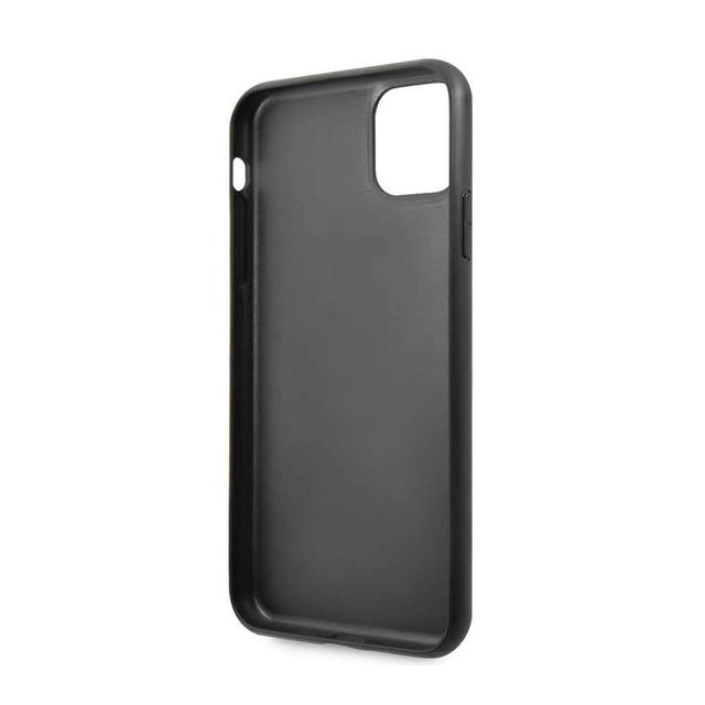bmw carbon pu leather hardcase tricolor stripe for iphone 11 pro black - SW1hZ2U6NTE4NDY=