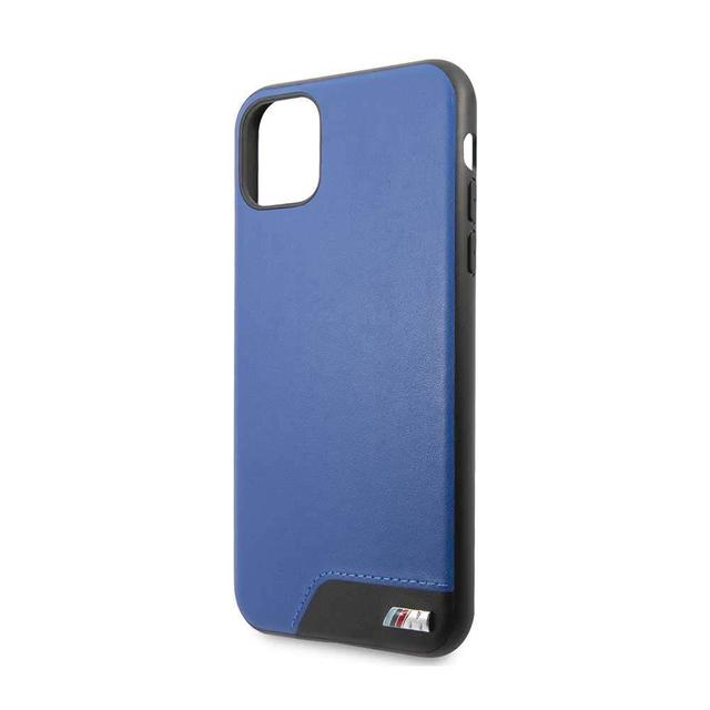 bmw hard case smooth pu leather for iphone 11 pro max blue - SW1hZ2U6NTIwMjA=