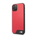 bmw hard case smooth pu leather for iphone 11 pro red - SW1hZ2U6NTIwMjU=