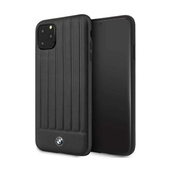 bmw hard case leather lines for iphone 11 pro max black - SW1hZ2U6NTIwNDI=