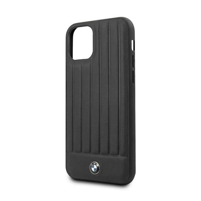 bmw hard case leather lines for iphone 11 pro black - SW1hZ2U6NTIwNjM=
