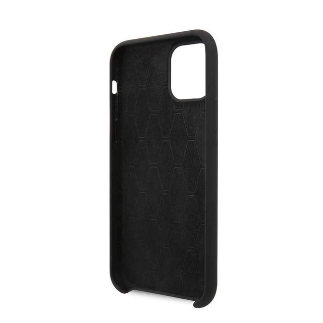 bmw tone on tone stripe silicone hard case for iphone 11 black - SW1hZ2U6NjIyNjA=