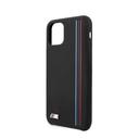 bmw tricolor lines silicone hard case for apple iphone 11 pro black - SW1hZ2U6NjIyNzE=