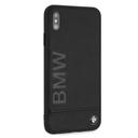 bmw genuine leather hard case with imprint logo for iphone xs max black - SW1hZ2U6NjMzNjk=