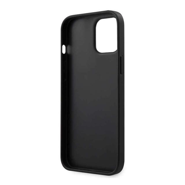 bmw pc tpu shiny hard case genuine leather with vertical hot stamped lines for iphone 12 pro max black - SW1hZ2U6Njk3MDI=