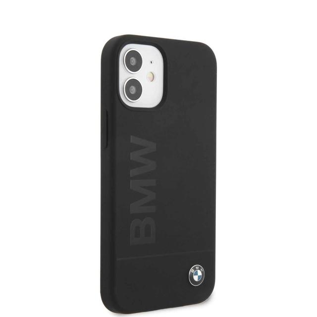 كفر BMW Liquid Silicone Case Tone to Tone for iPhone 12 Mini (5.4") - Black - SW1hZ2U6NzgzMjU=