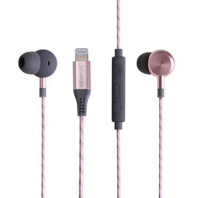 boompods digibuds in ear headphones with lightning connector rose gold - SW1hZ2U6NTYwMDE=