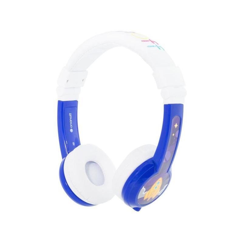 سماعة رأس للأطفال قابلة للطي من BUDDYPHONES مع ميكروفون - أزرق