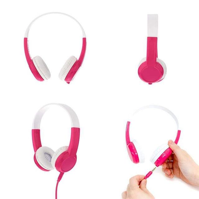 buddyphones explore headphones with mic pink - SW1hZ2U6MzUyMjU=