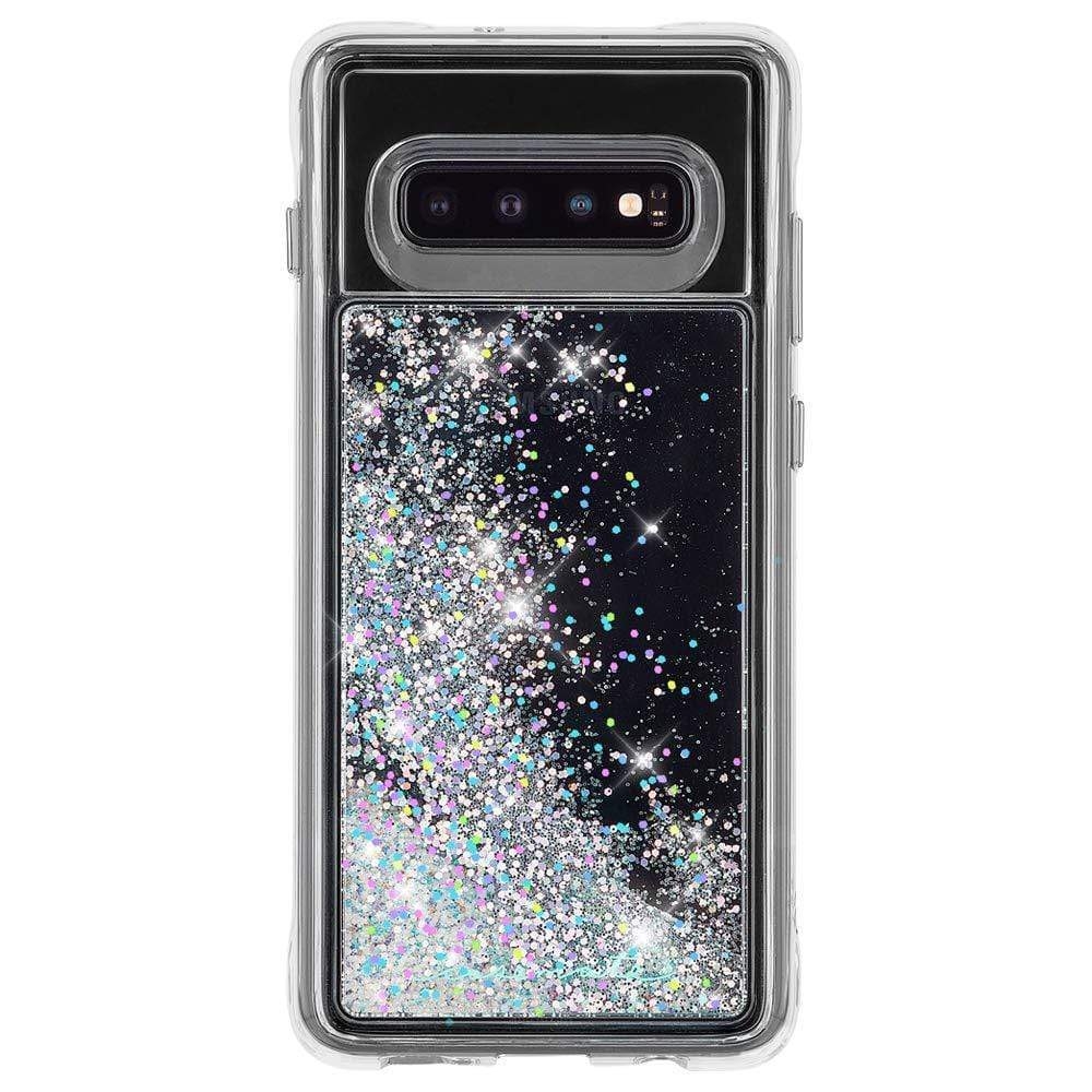 كفر سائل لامع قزحي اللون لتلفون سامسونج غالاكسي (S10) قزحي اللون Case-Mate - Waterfall - Samsung Galaxy S10 Liquid Glitter Case - Iridescent