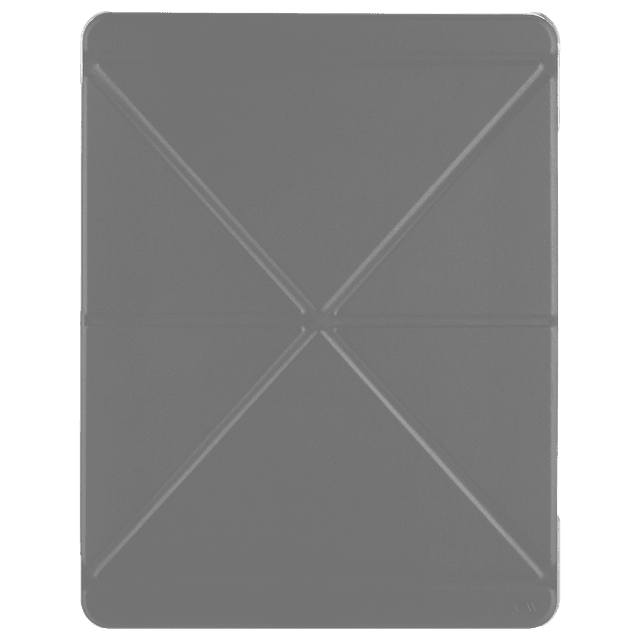 Case-Mate case mate ipad 10 2 7th gen flip folio case leather origami design w 360 protection transparent back w multiple viewing mode auto sleep wake for ipad 10 2 7th gen light grey - SW1hZ2U6NjEzNjA=