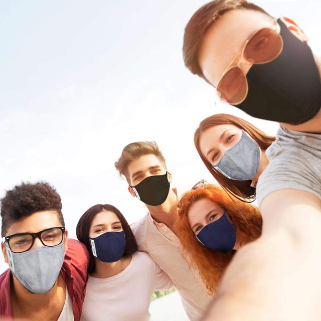 كمامة قماش 3 عبوات Case-Mate - Safe Mate Washable Cloth Mask – أسود/أزرق/ رمادي - SW1hZ2U6NTYzOTc=