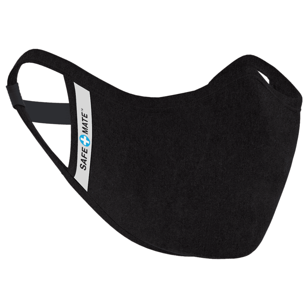 كمامة قطنية قياس L لون أسود Safe Mate Washable Cloth Mask - CASE-MATE