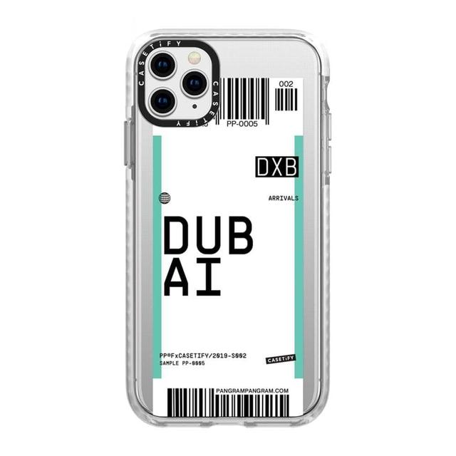 كفر iPhone 11 Pro  Casetify Dubai Pangram Collection Impact Case - شفاف - SW1hZ2U6Njg2Njc=
