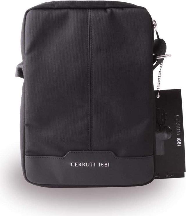 cerruti nylon leather tablet bag 10 black - SW1hZ2U6NTM0MTE=