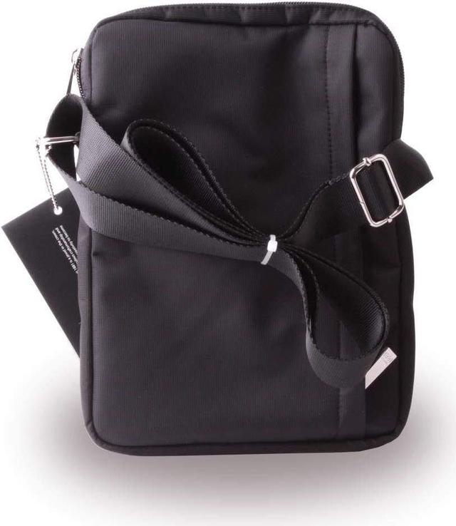cerruti nylon leather tablet bag 10 black - SW1hZ2U6NTM0MTM=