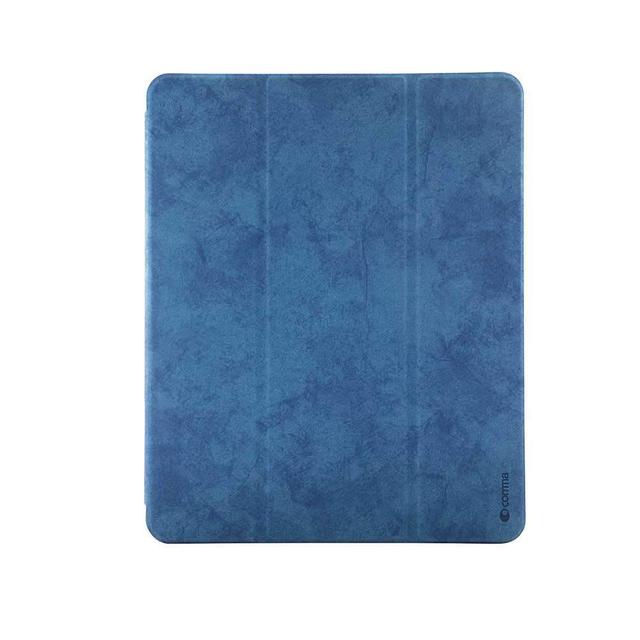 comma leather case with pencil slot for apple ipad pro 12 9 2020 blue - SW1hZ2U6NTM5NzA=