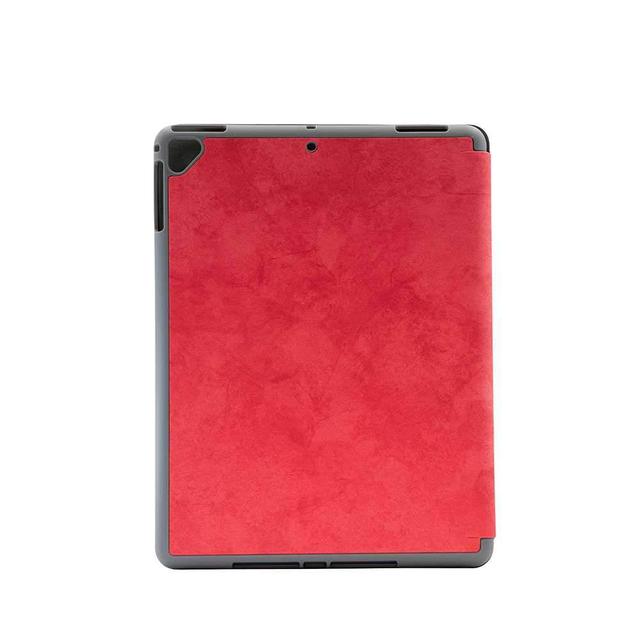كفر جلدي Leather Case with Pencil Slot Apple iPad 9.7" Comma - أحمر - SW1hZ2U6NTM5ODQ=